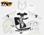Aerox TNT Racing White Panels Kit